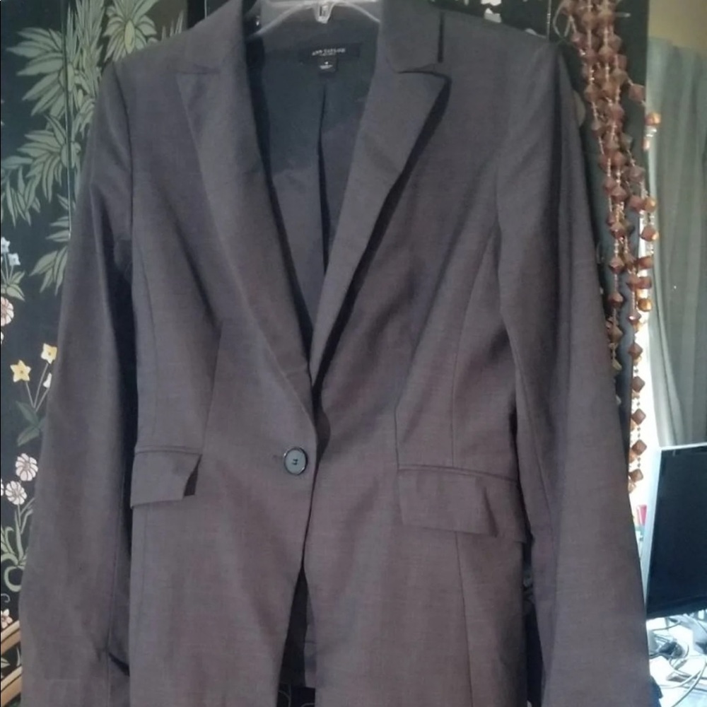 Ann Taylor charcoal blazer Sz 4